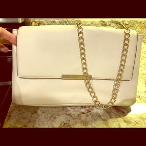White and Gold Crossbody Bag